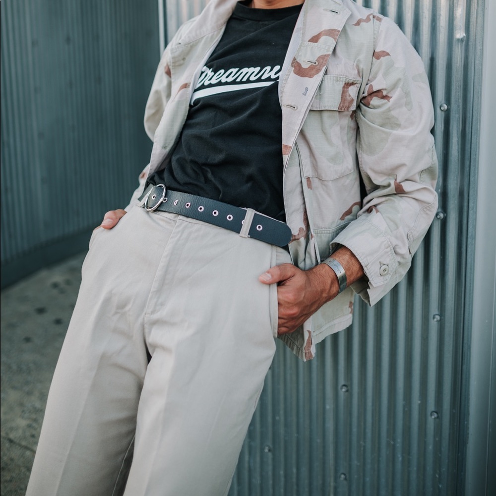 Oversized camo outwear jacket